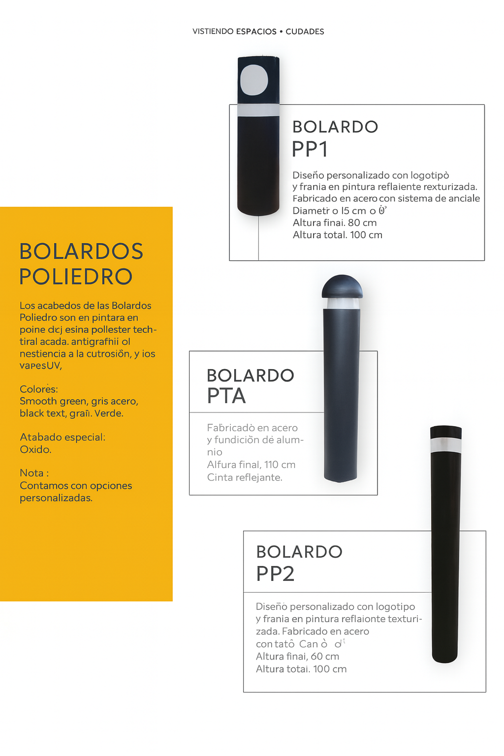 MOBILIARIO URBANO - BOLARDO - Modelo PP2