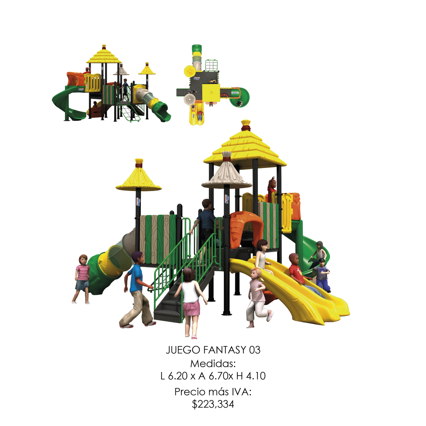 🌳 Juego Infantil Temático - Modelo FANTASY 03