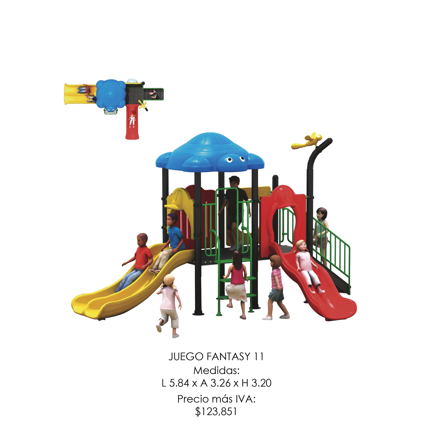 🌳 Juego Infantil Temático - Modelo FANTASY 11