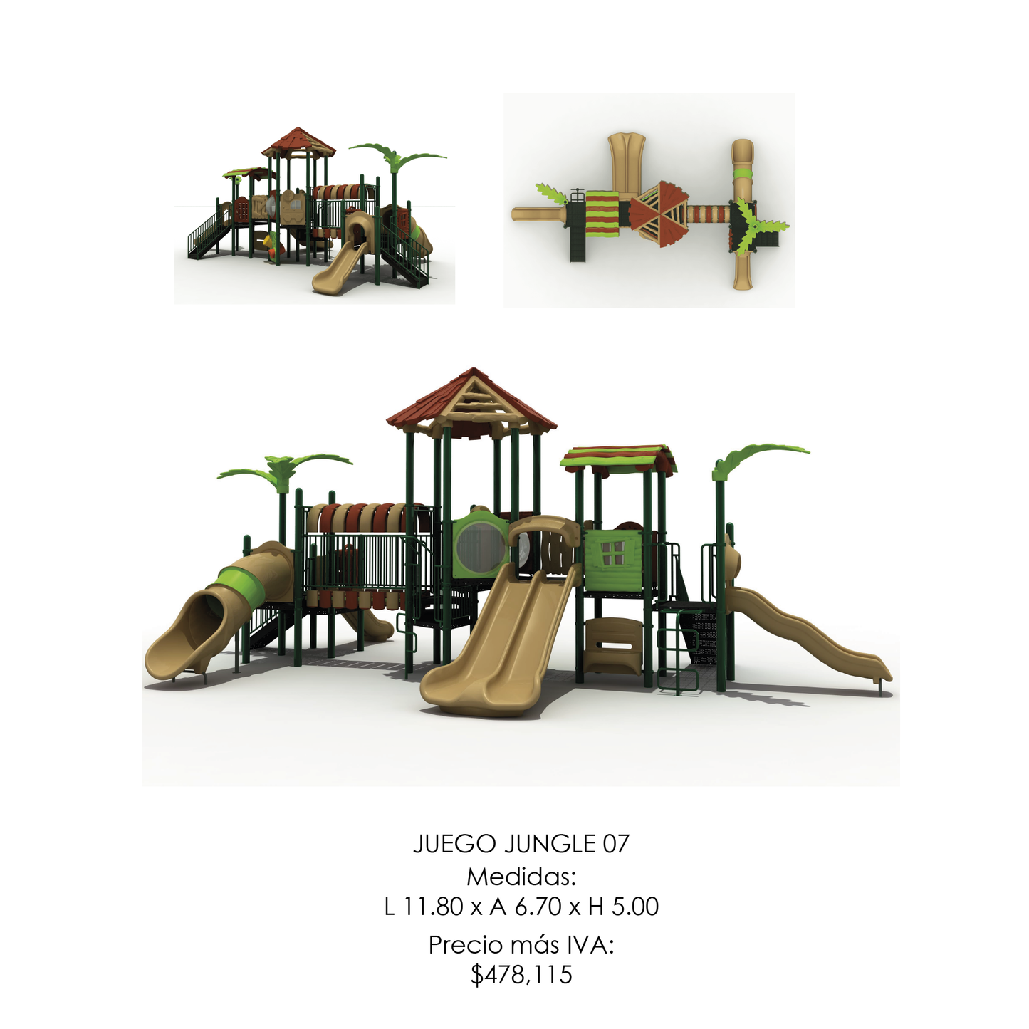 🌳 Juego Infantil Temático - Modelo JUNGLE 07