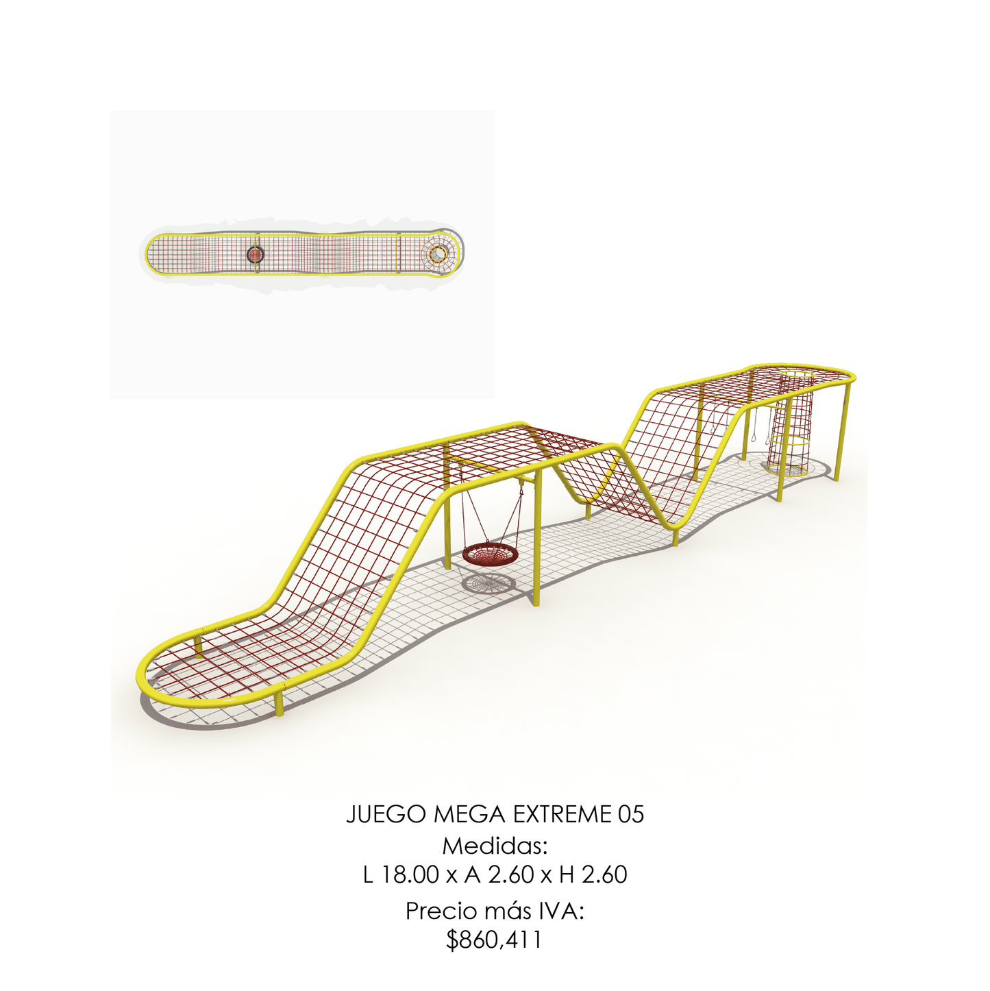 🪂 Juego Infantil Extremo - Modelo MEGA EXTREME 05