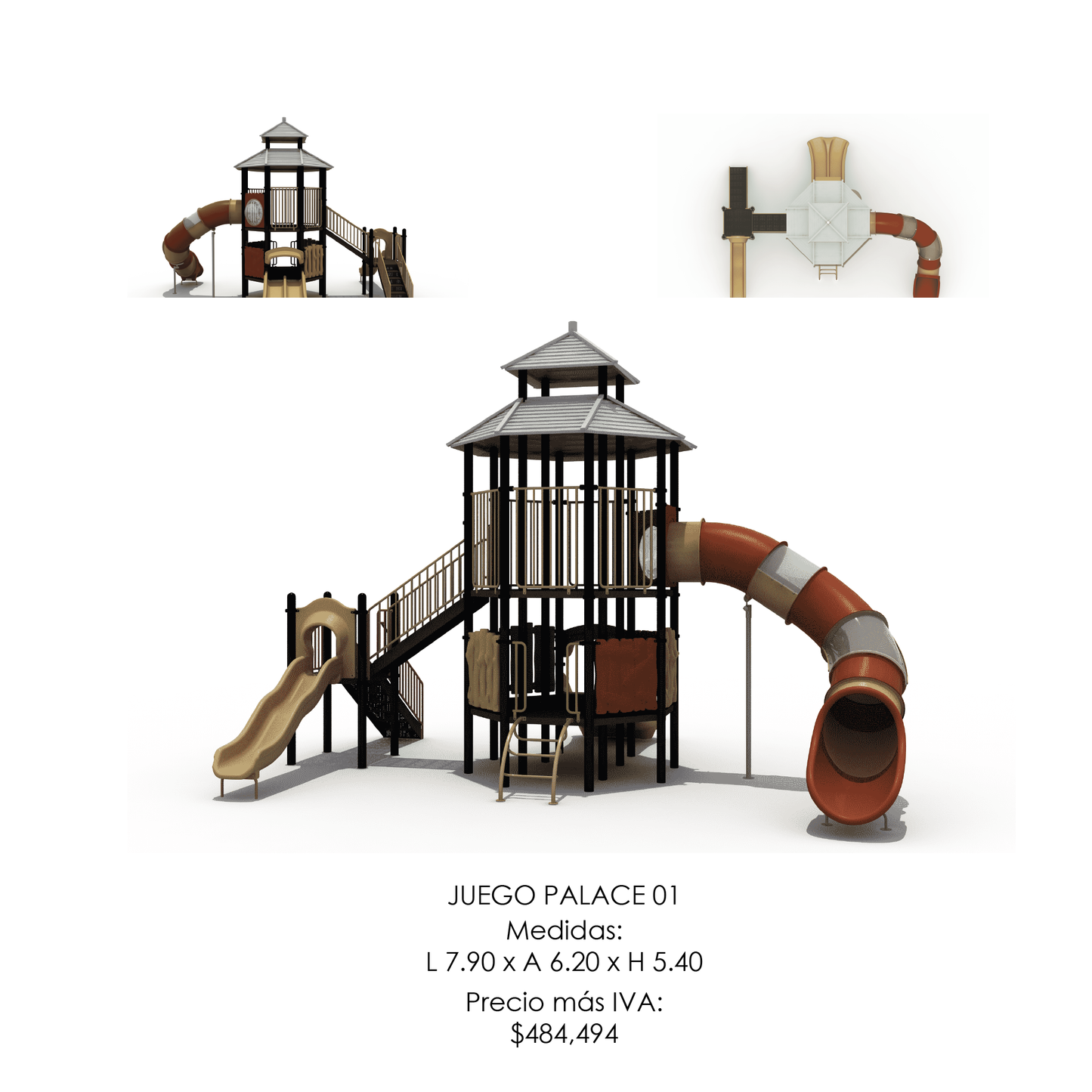 🌳 Juego Infantil Temático - Modelo PALACE 01