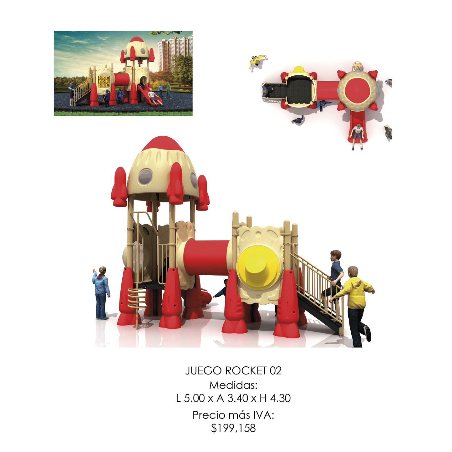 🌳 Juego Infantil Temático - Modelo ROCKET 02
