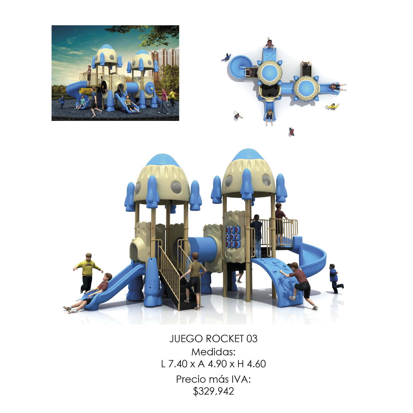 🌳 Juego Infantil Temático - Modelo ROCKET 03