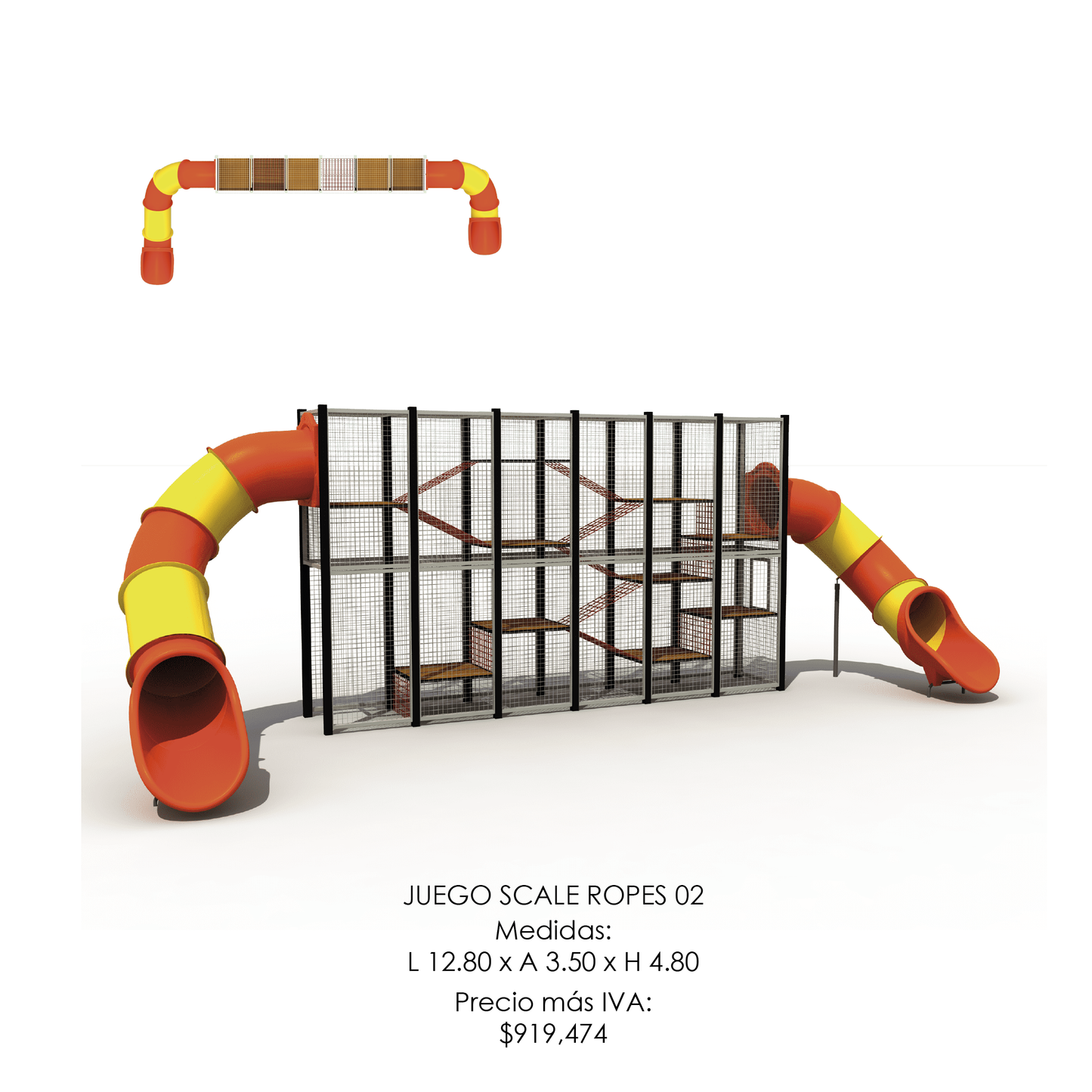 🌳 Juego Infantil Temático - Modelo SCALE ROPES 02