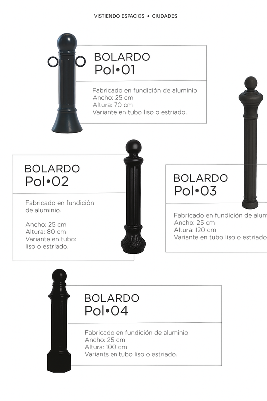 MOBILIARIO URBANO - BOLARDO - Modelo POL 01