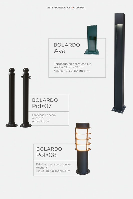 MOBILIARIO URBANO - BOLARDO - Modelo AVA