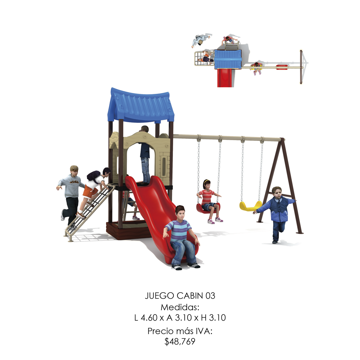🌳 Juego Infantil Temático - Modelo CABIN 003