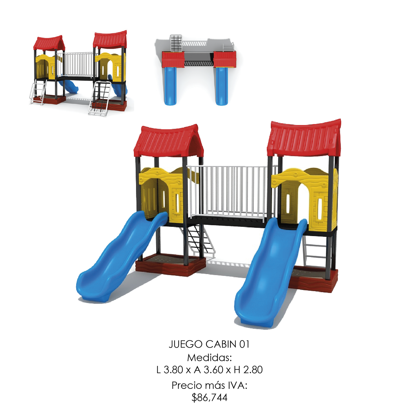 🌳 Juego Infantil Temático - Modelo CABIN 01