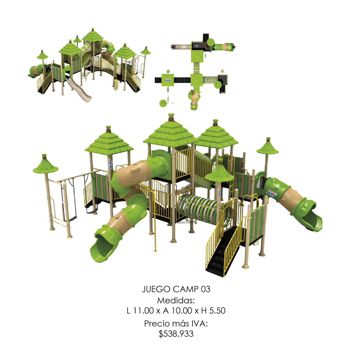 🌳 Juego Infantil Temático - Modelo CAMP 03