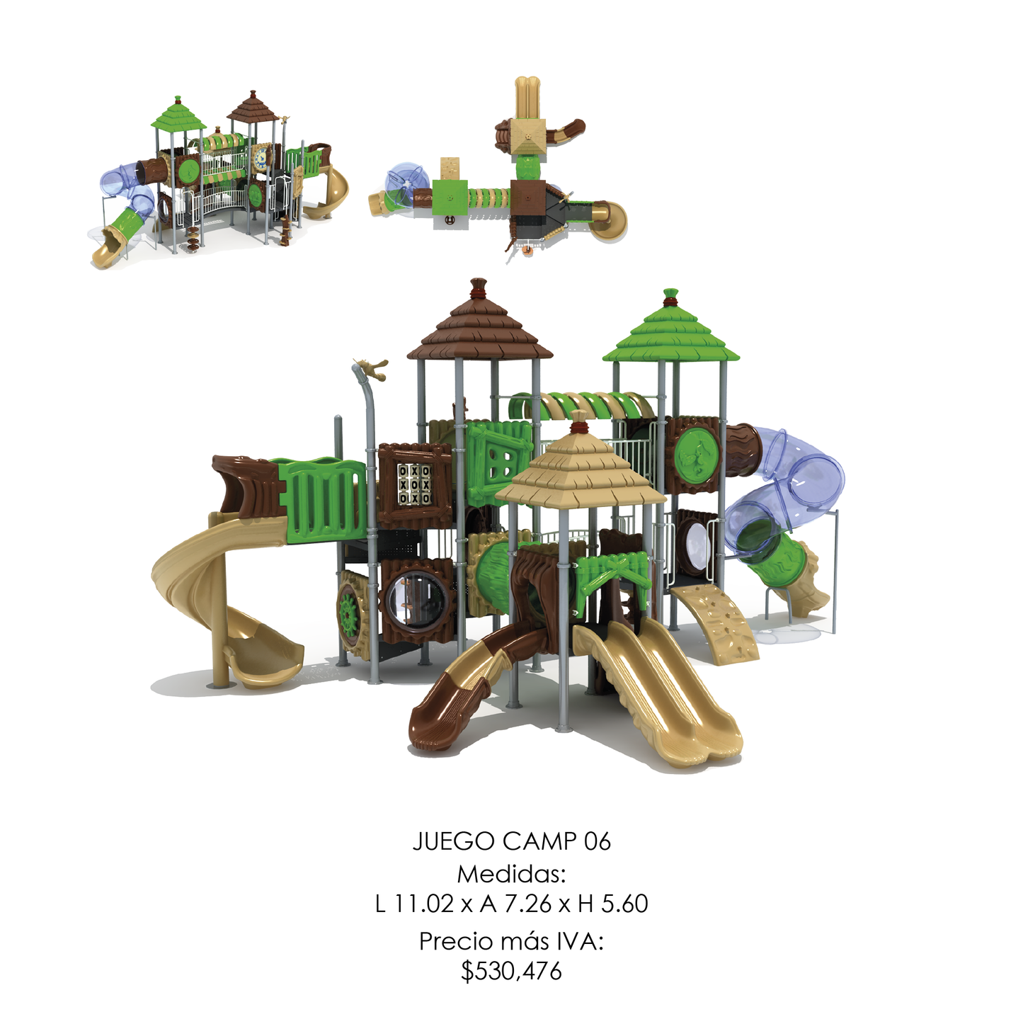 🌳 Juego Infantil Temático - Modelo CAMP 06