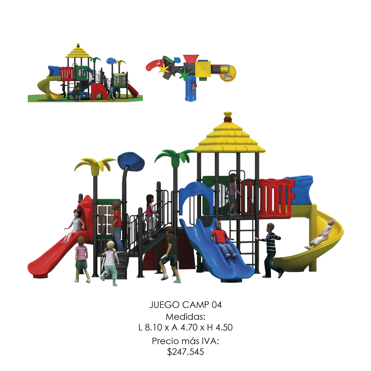 🌳 Juego Infantil Temático - Modelo CAMP 04