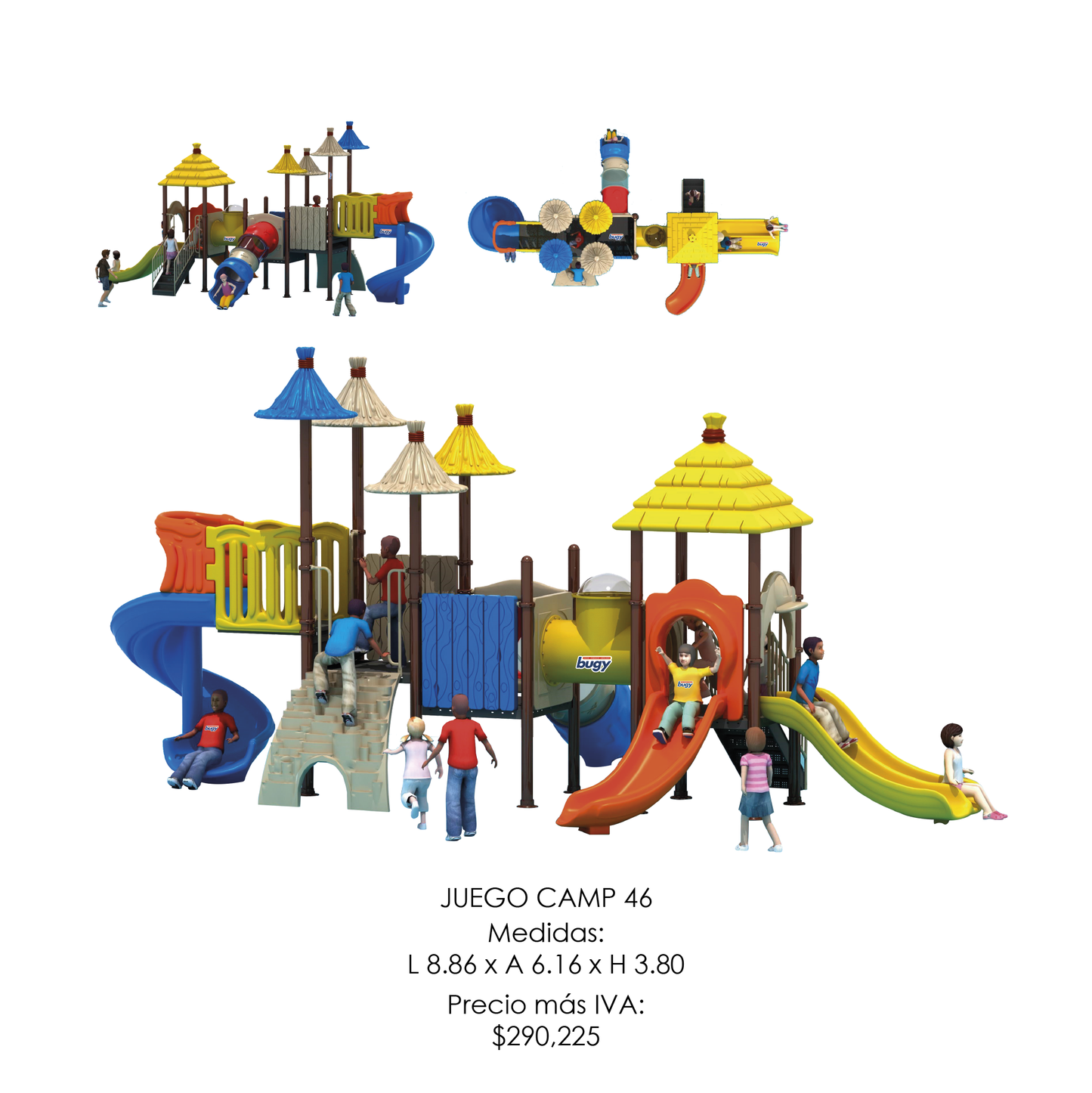 🌳 Juego Infantil Temático - Modelo CAMP 46