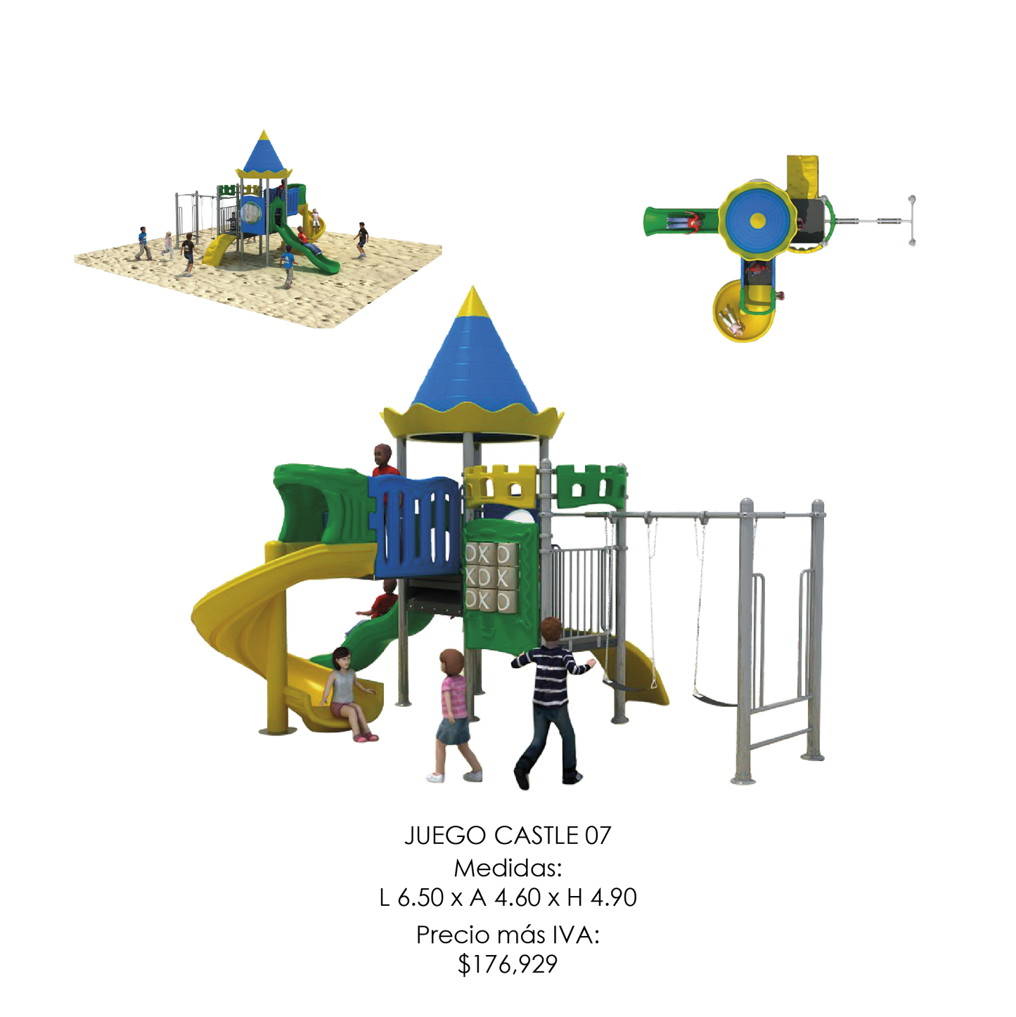 🌳 Juego Infantil Temático - Modelo CASTLE 07