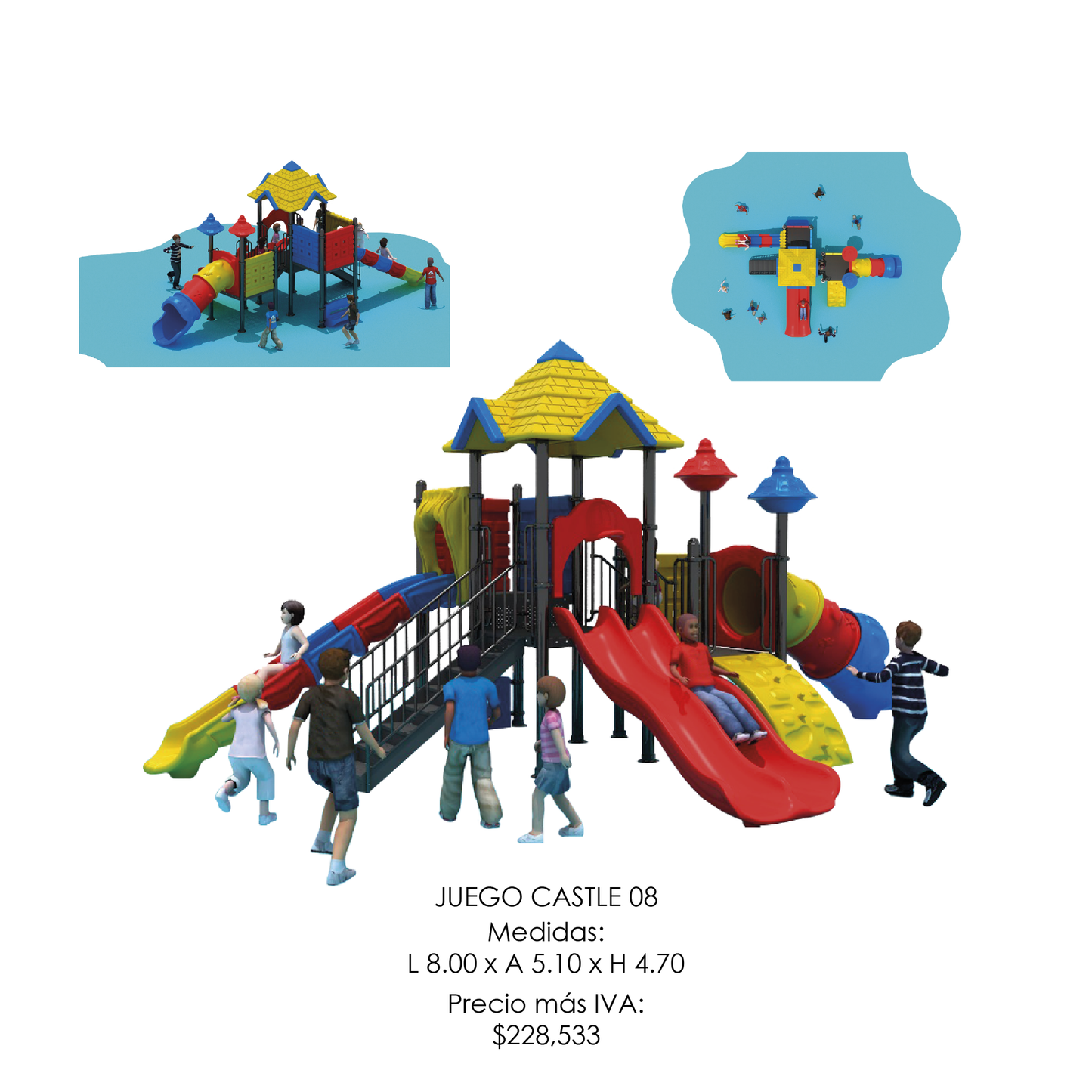 🌳 Juego Infantil Temático - Modelo CASTLE 08
