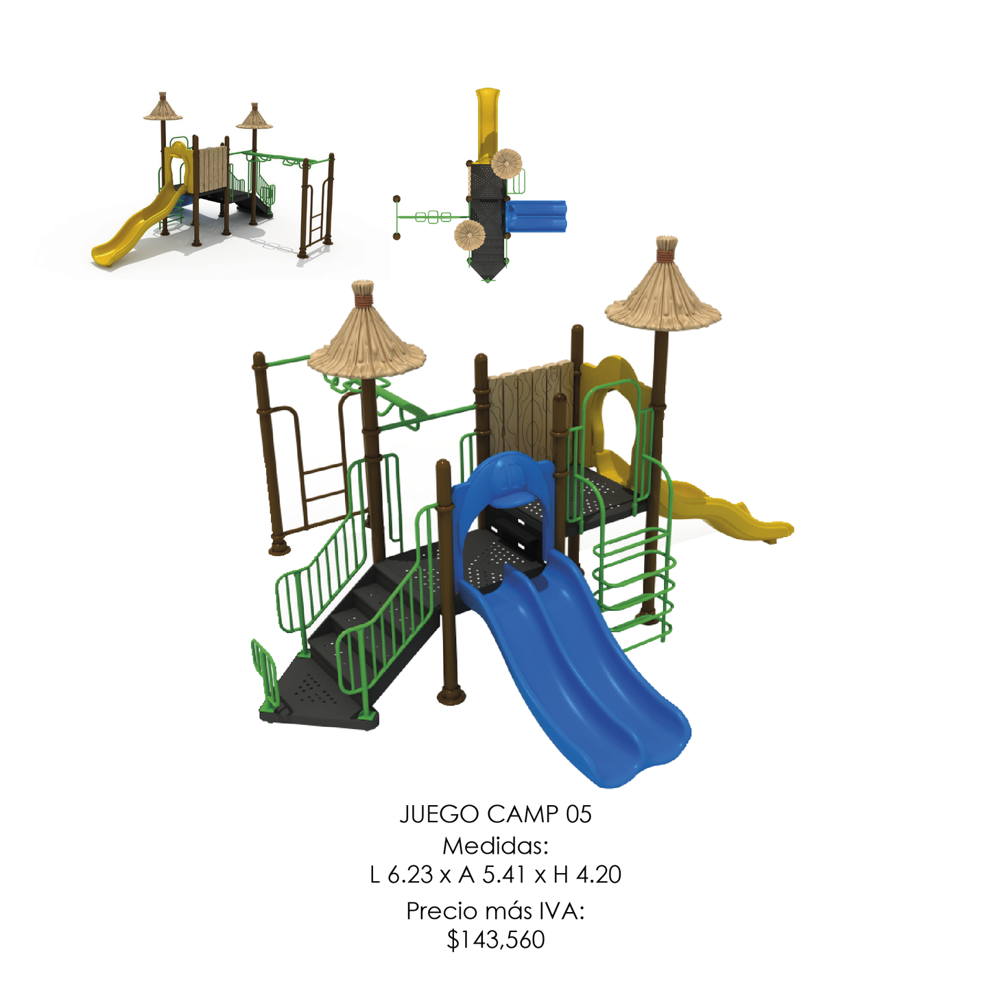 🌳 Juego Infantil Temático - Modelo CAMP 05
