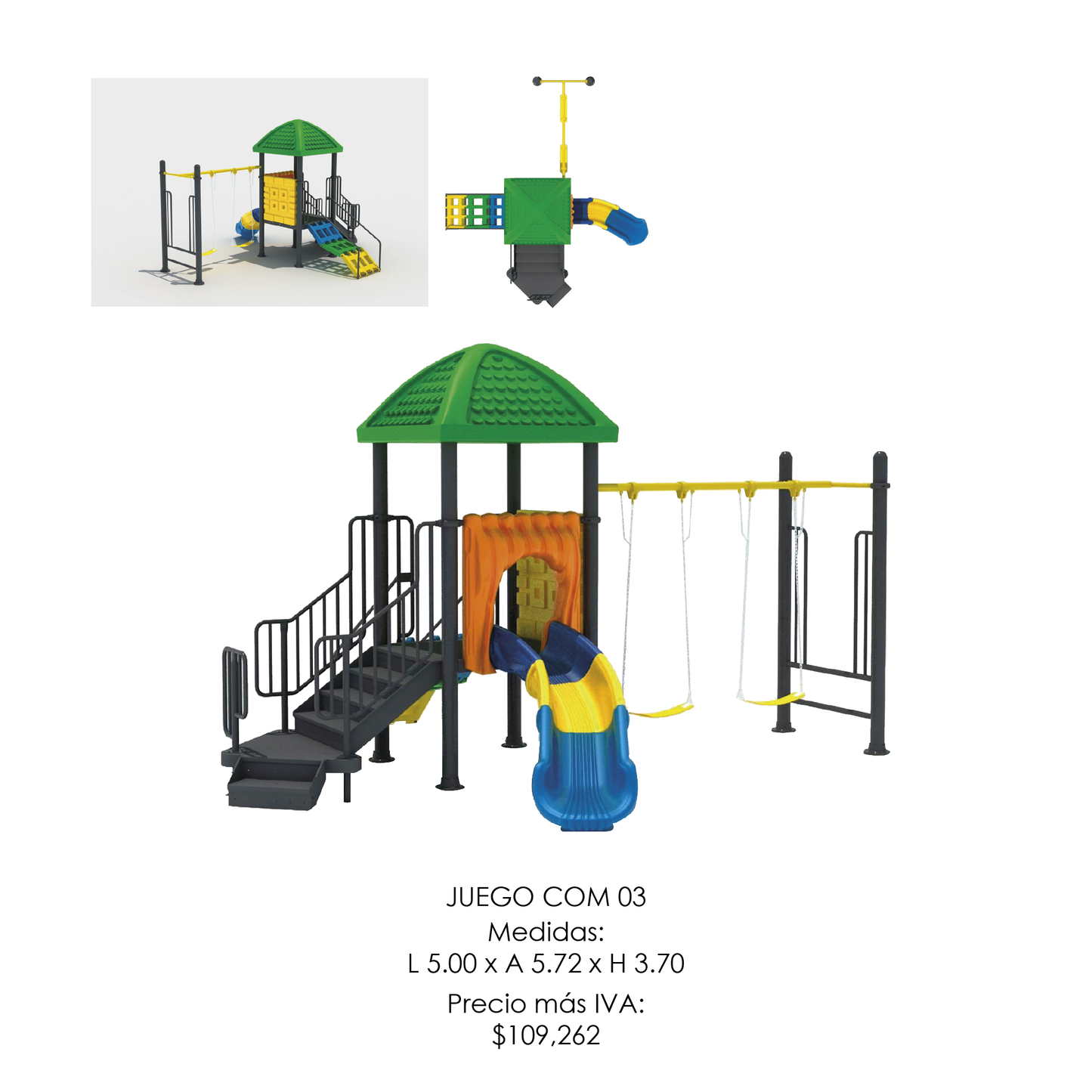 🌳 Juego Infantil Temático - Modelo COM 03