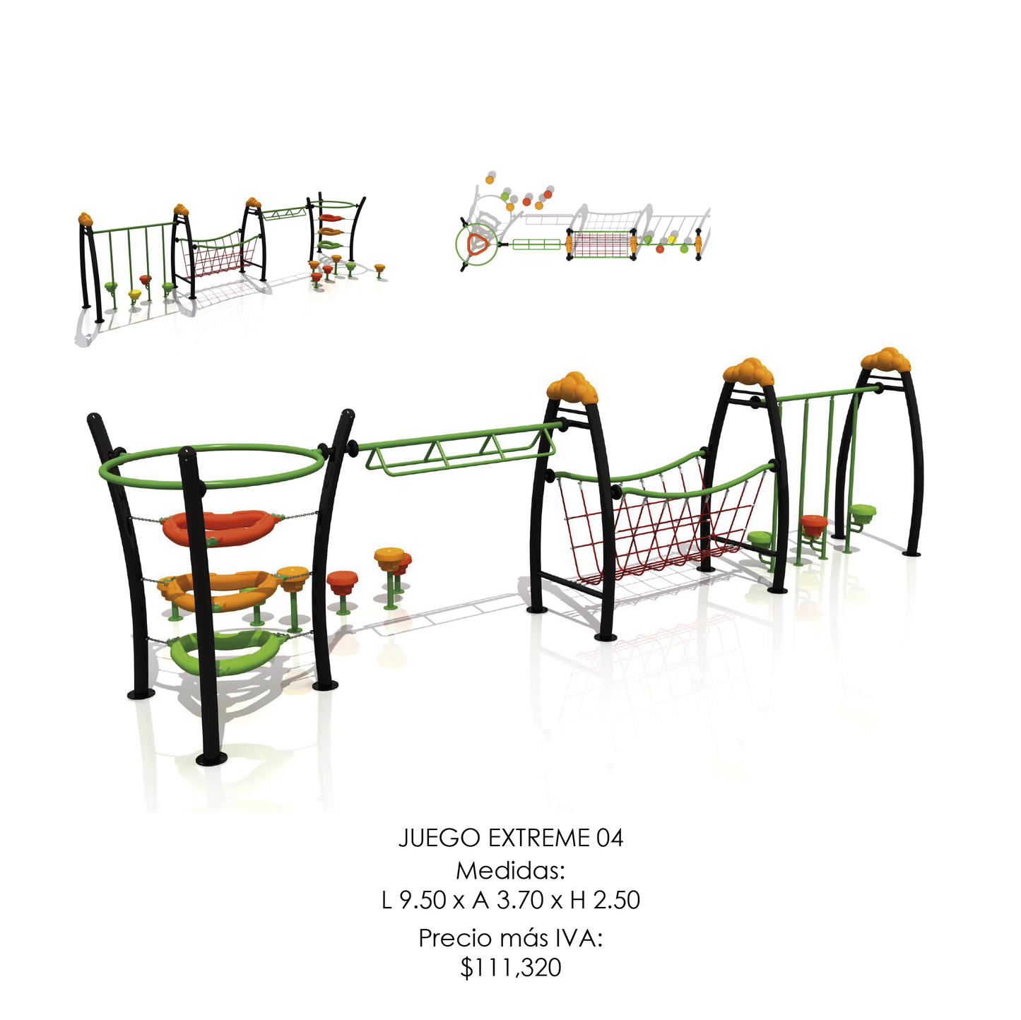 🪂 Juego Infantil Extremo - Modelo EXTREME 04