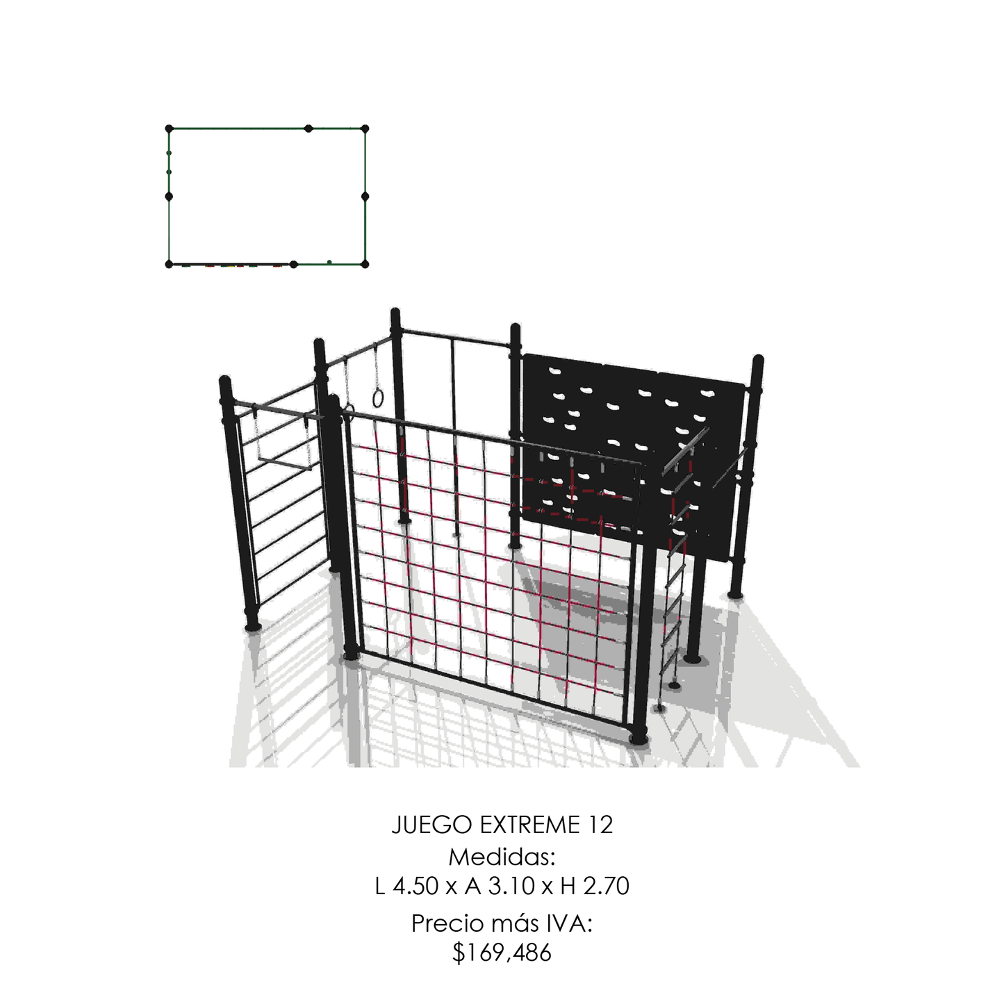🪂 Juego Infantil Extremo - Modelo EXTREME 12