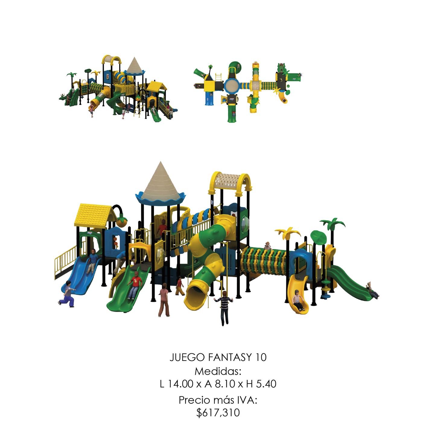 🌳 Juego Infantil Temático - Modelo FANTASY 10