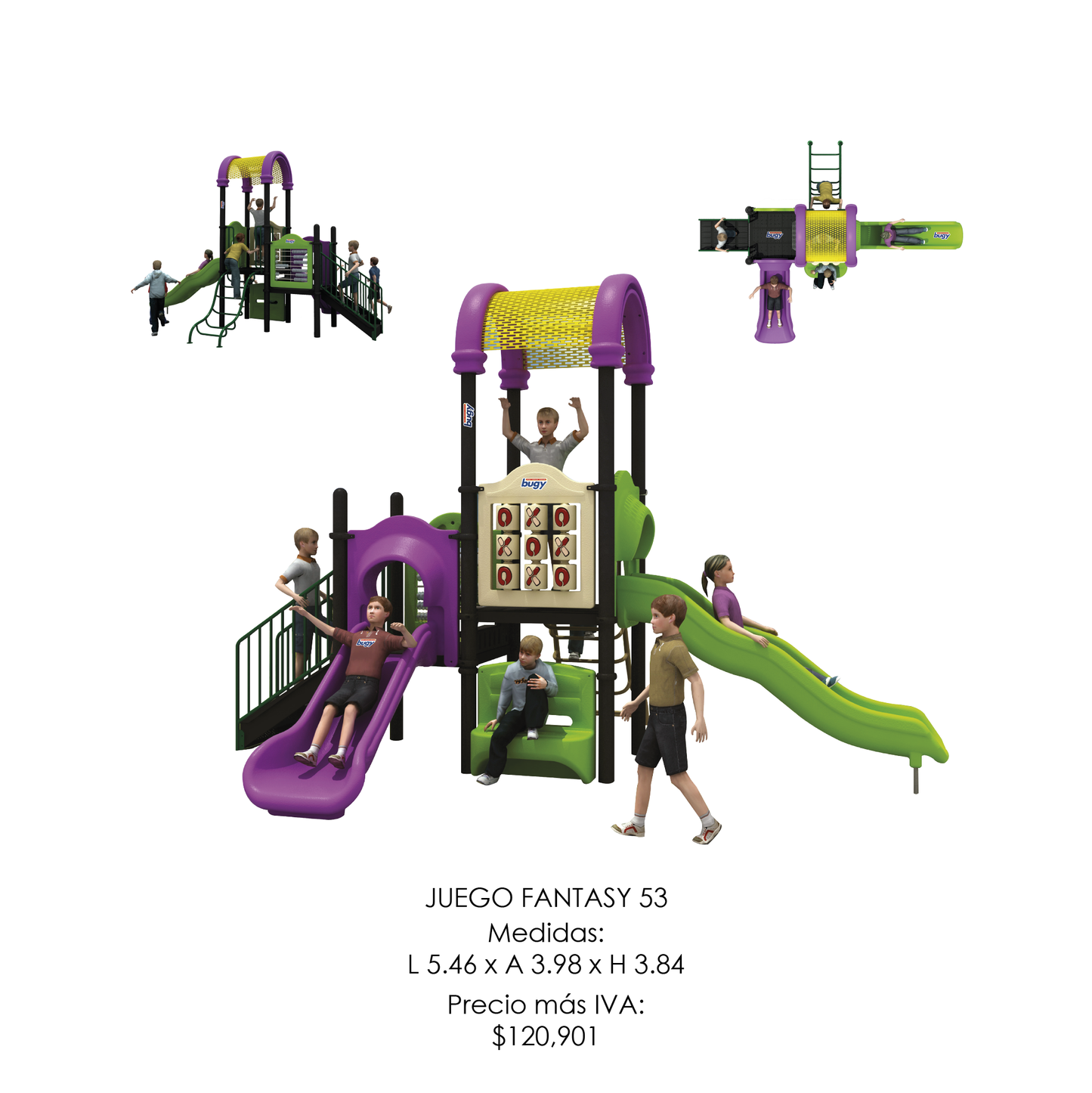 🌳 Juego Infantil Temático - Modelo FANTASY 53