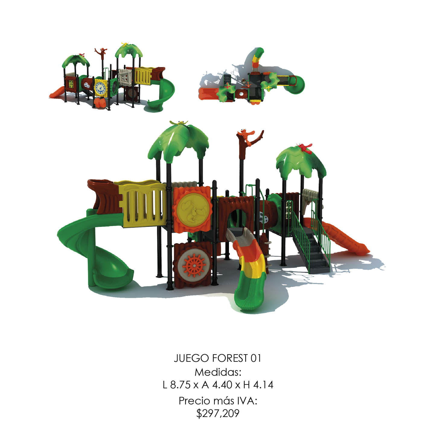 🌳 Juego Infantil Temático - Modelo FOREST 01