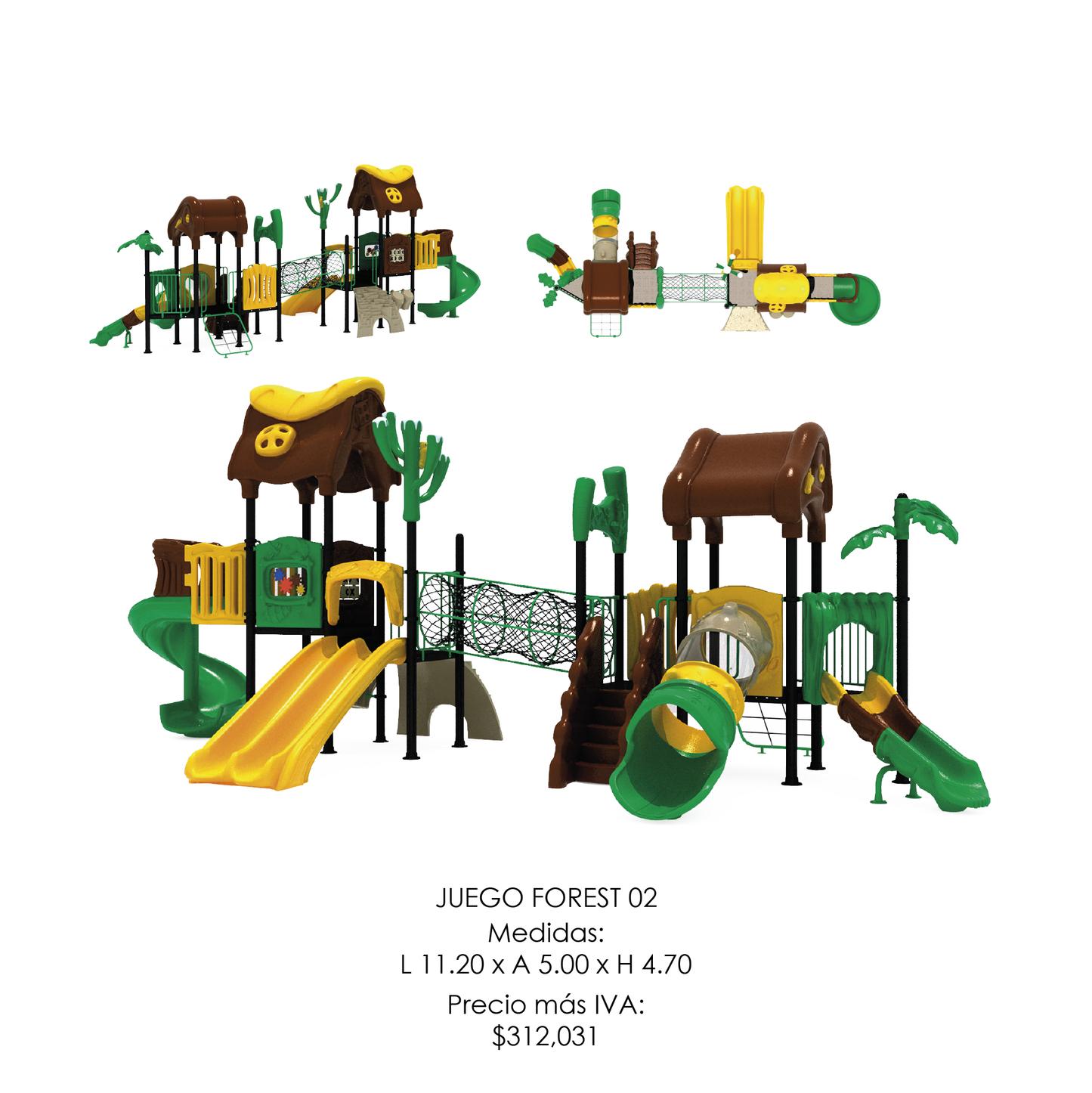 🌳 Juego Infantil Temático - Modelo FOREST 02