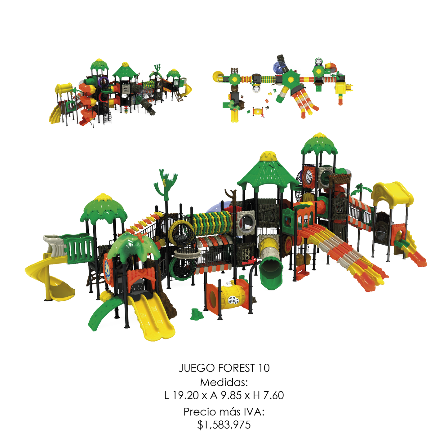 🌳 Juego Infantil Temático - Modelo FOREST 10