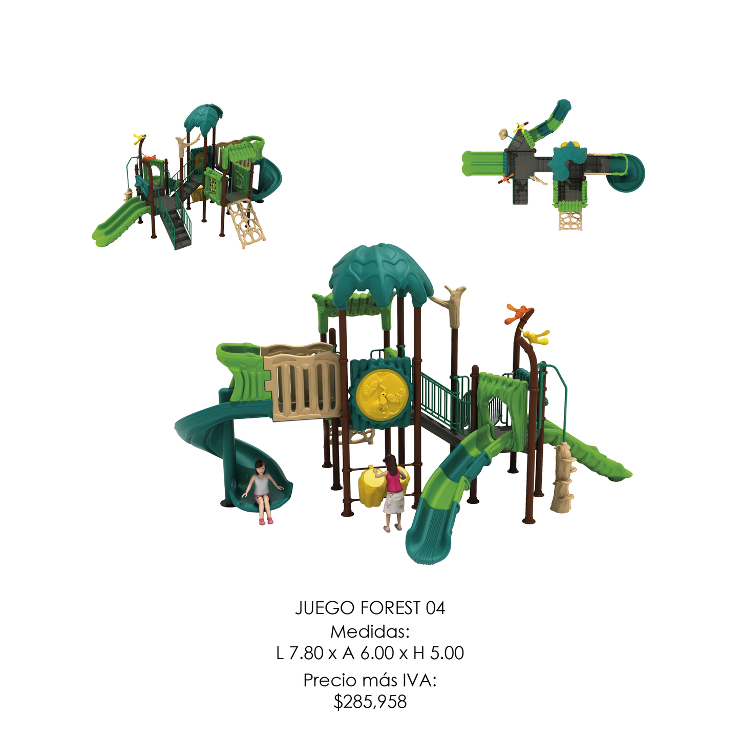 🌳 Juego Infantil Temático - Modelo FOREST 04
