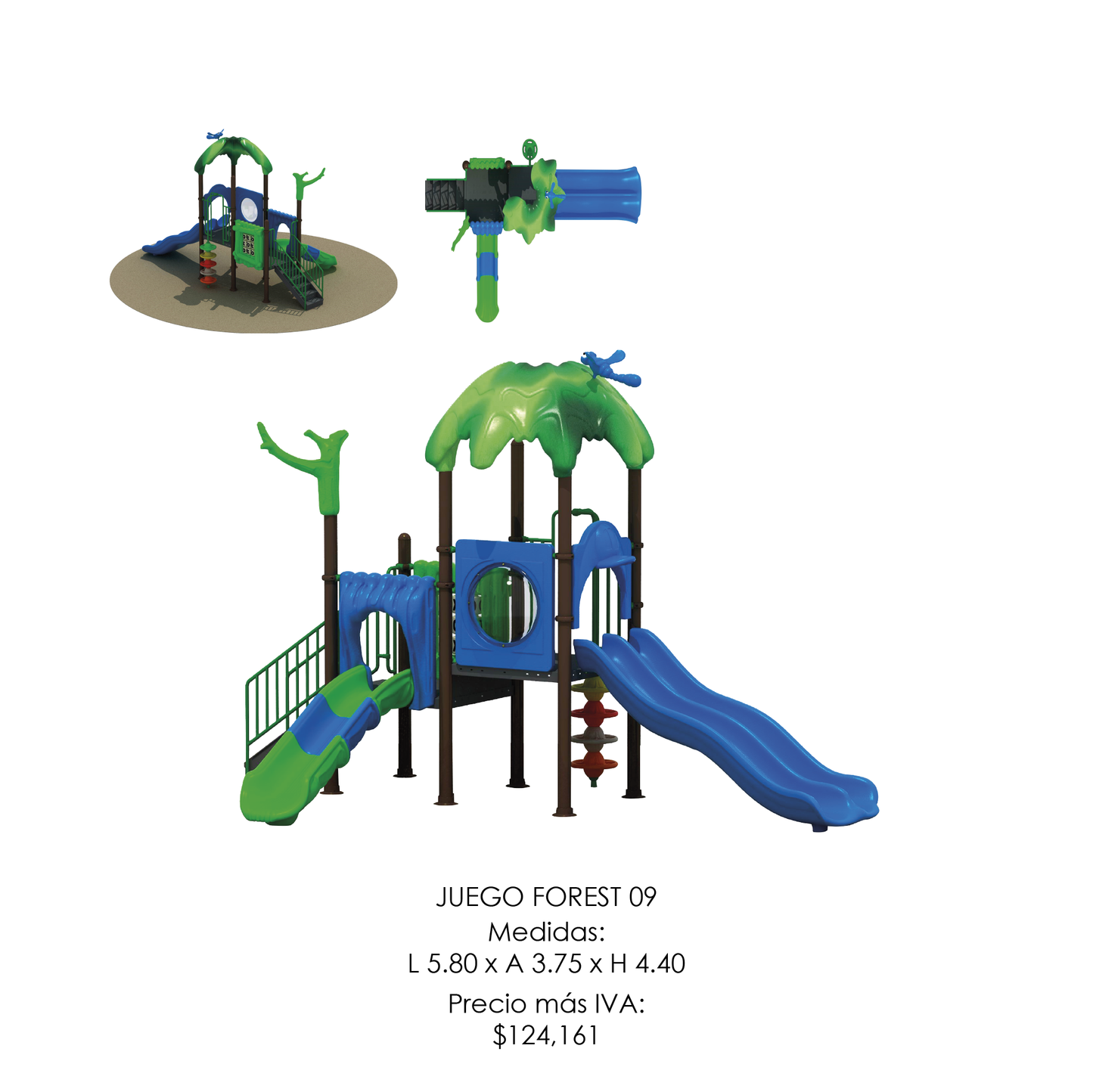 🌳 Juego Infantil Temático - Modelo FOREST 09