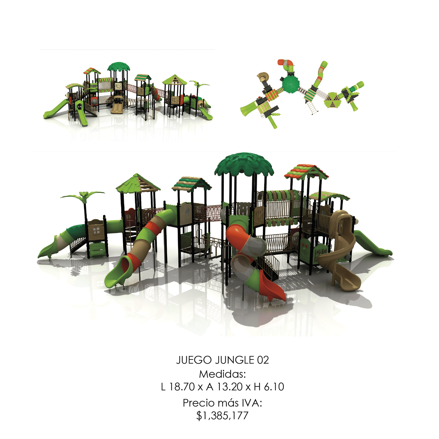 🌳 Juego Infantil Temático - Modelo JUNGLE 02