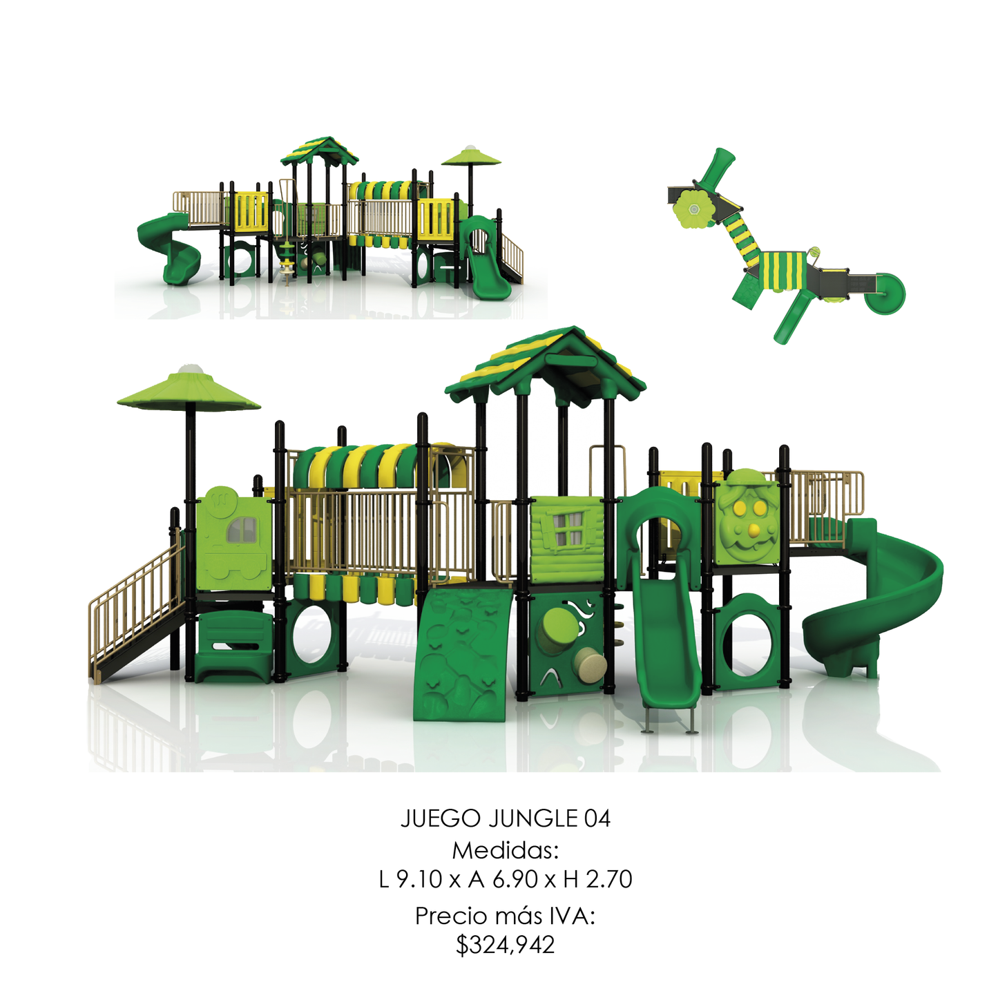 🌳 Juego Infantil Temático - Modelo JUNGLE 04