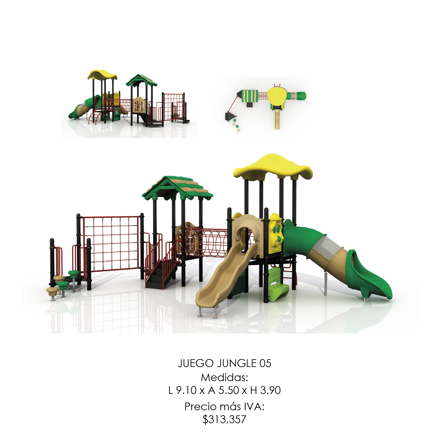 🌳 Juego Infantil Temático - Modelo JUNGLE 05