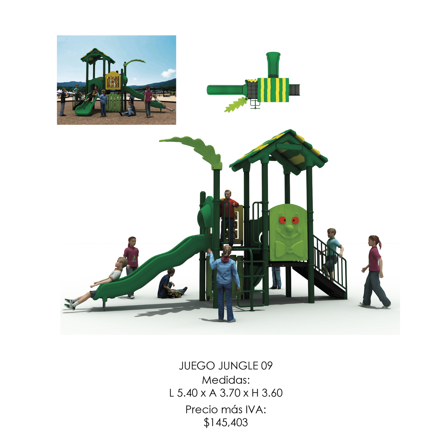 🌳 Juego Infantil Temático - Modelo JUNGLE 09