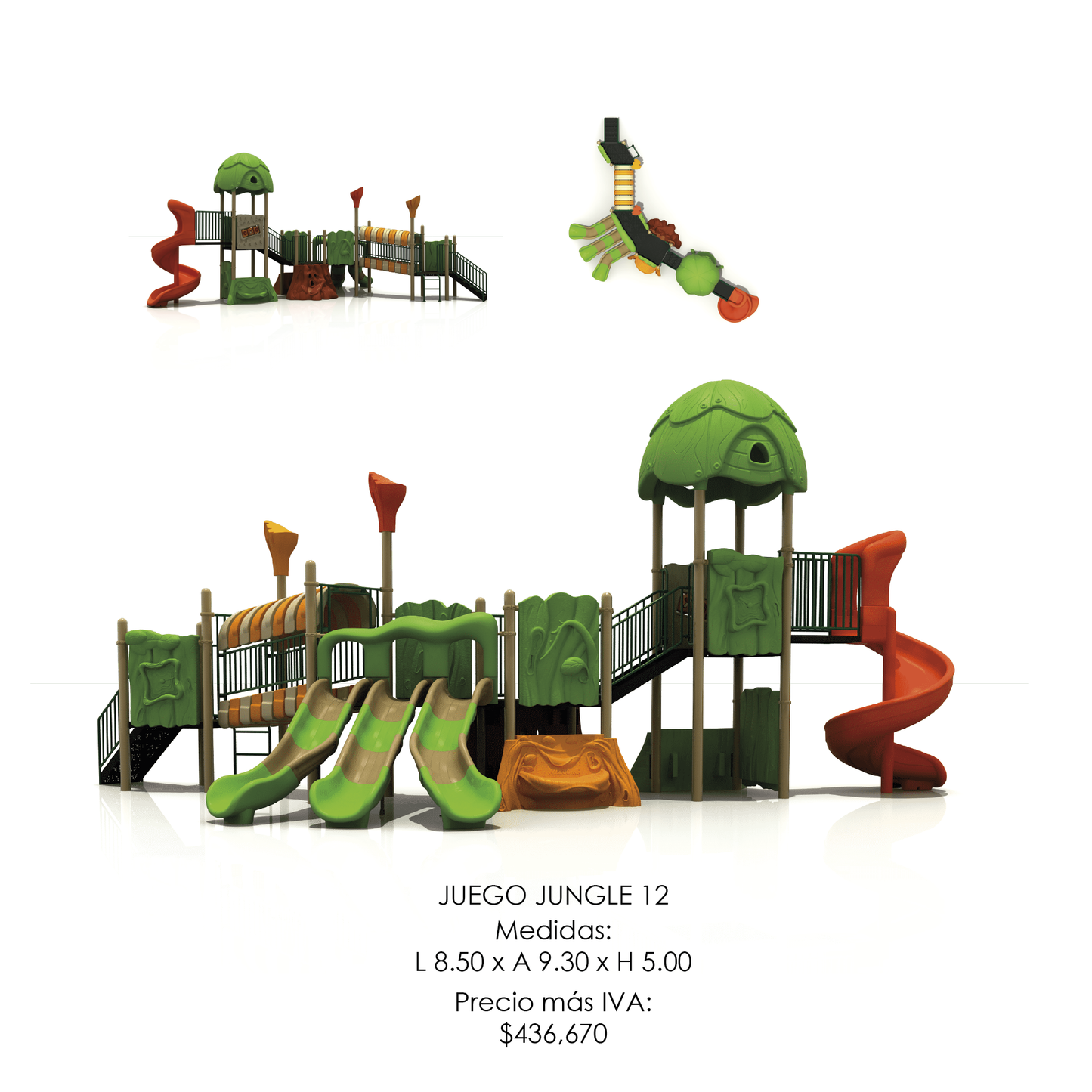 🌳 Juego Infantil Temático - Modelo JUNGLE 12