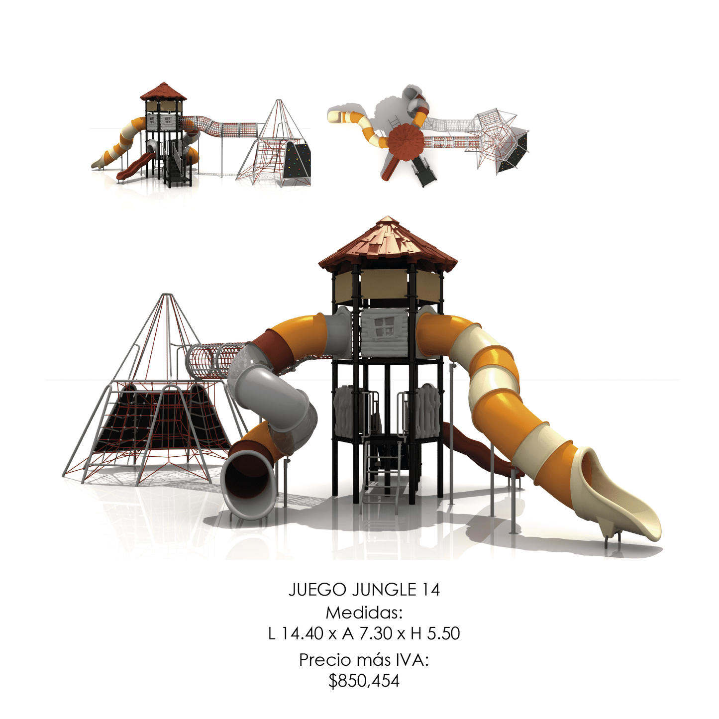 🌳 Juego Infantil Temático - Modelo JUNGLE 14