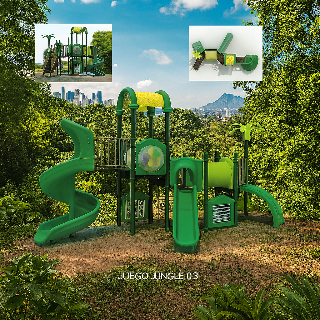 🌳 Juego Infantil Temático - Modelo JUNGLE 03