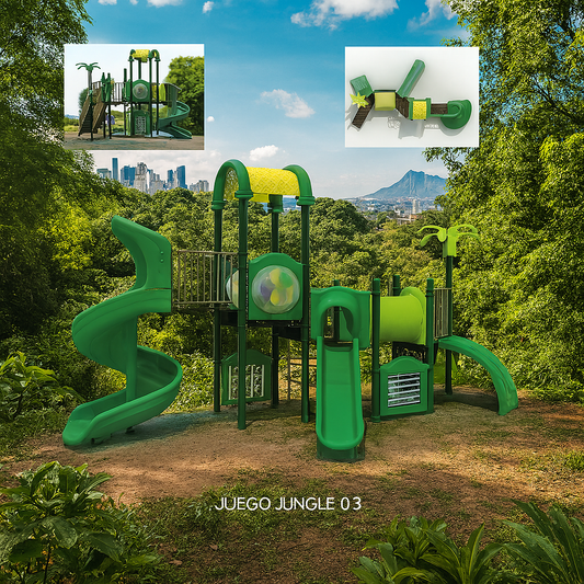 🌳 Juego Infantil Temático - Modelo JUNGLE 03