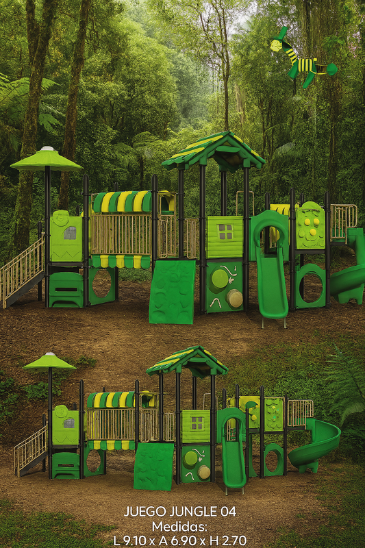 🌳 Juego Infantil Temático - Modelo JUNGLE 04
