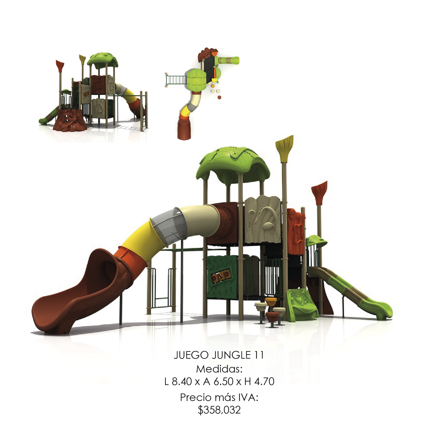 🌳 Juego Infantil Temático - Modelo JUNGLE 11
