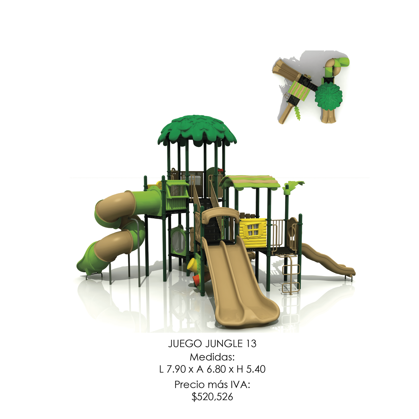 🌳 Juego Infantil Temático - Modelo JUNGLE 13