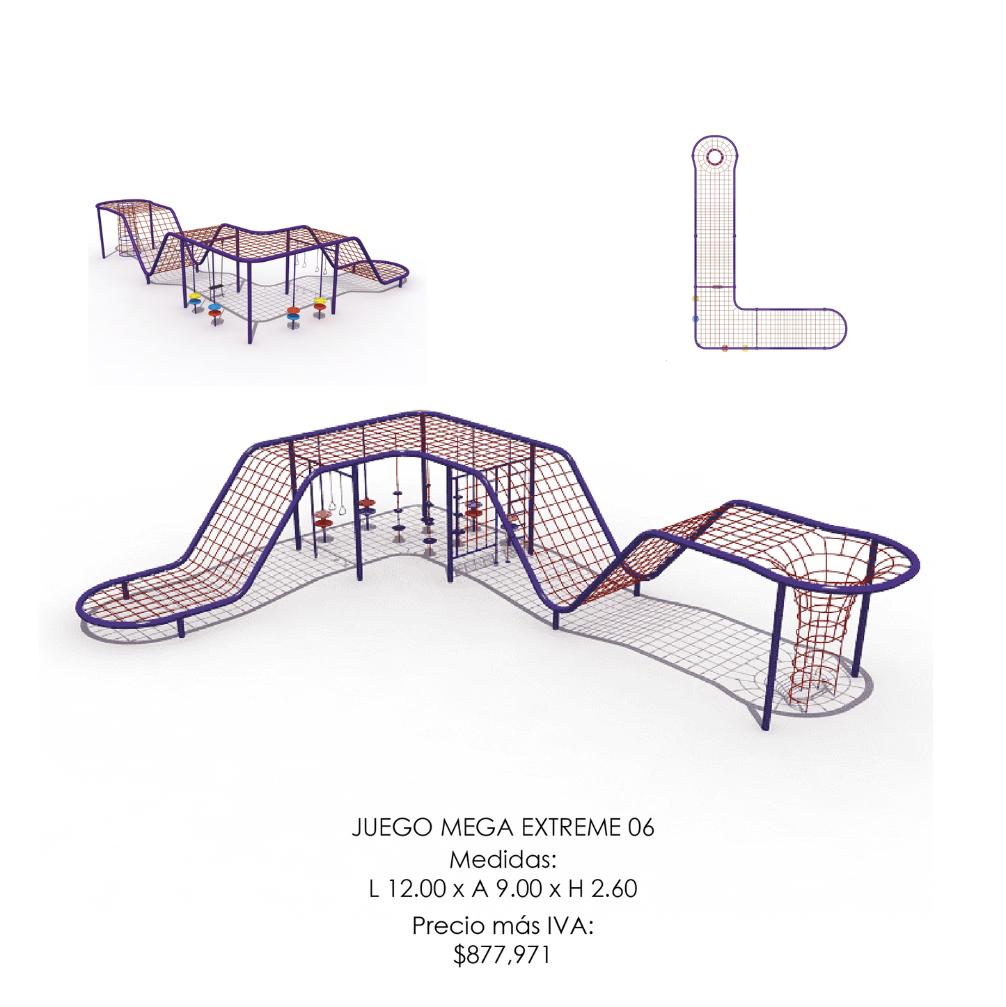 🪂 Juego Infantil Extremo - Modelo MEGA EXTREME 06