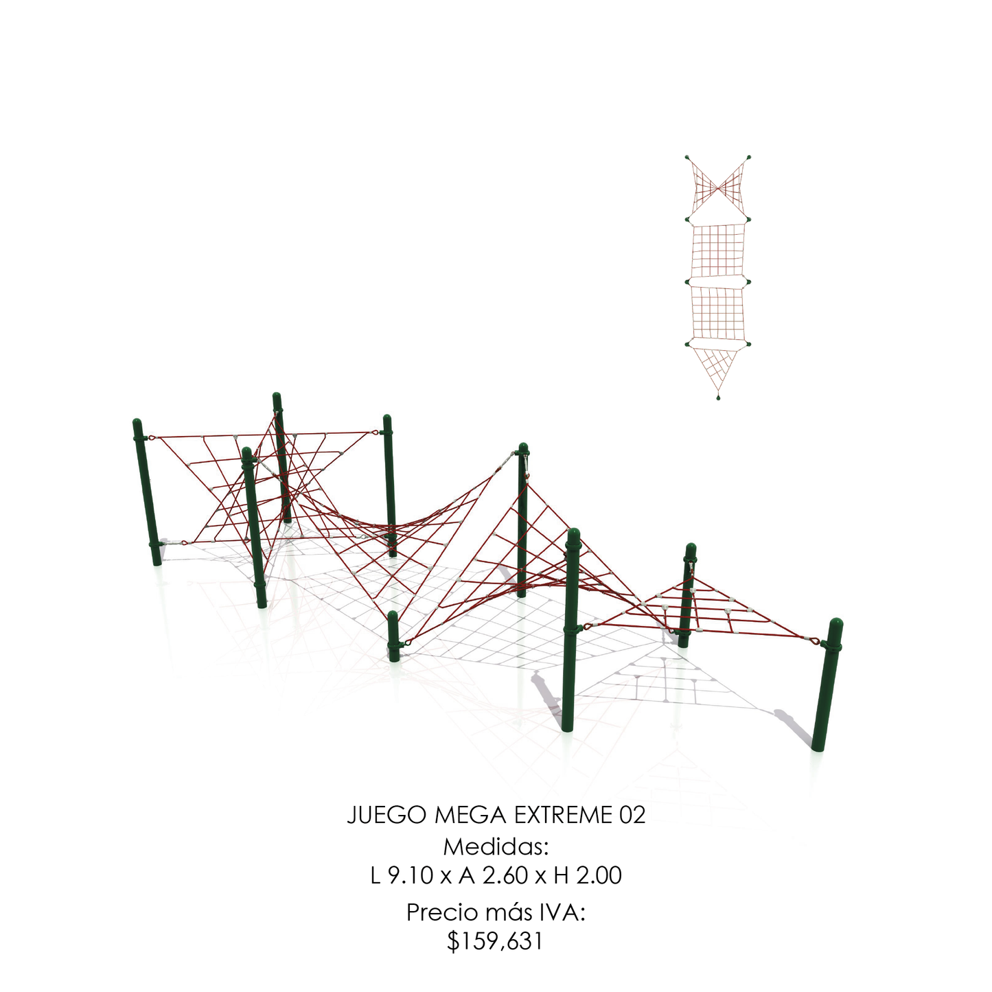 🪂 Juego Infantil Extremo - Modelo MEGA EXTREME 02