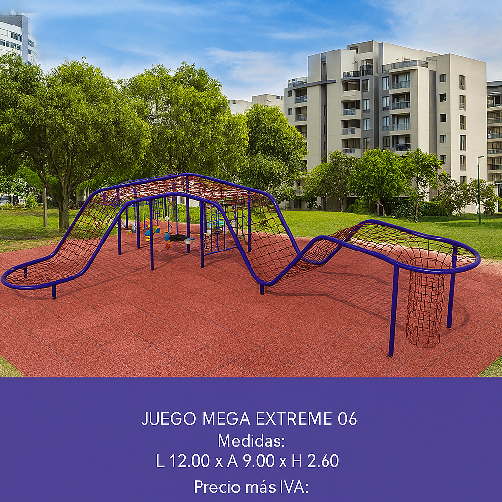 🪂 Juego Infantil Extremo - Modelo MEGA EXTREME 06