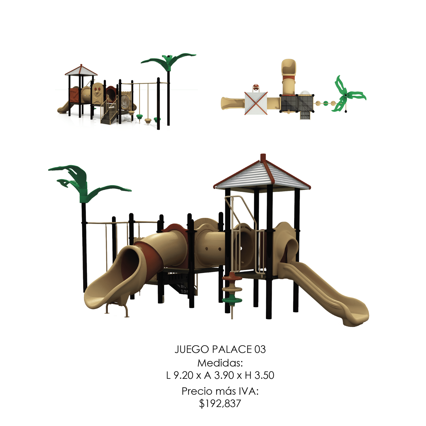 🌳 Juego Infantil Temático - Modelo PALACE 03