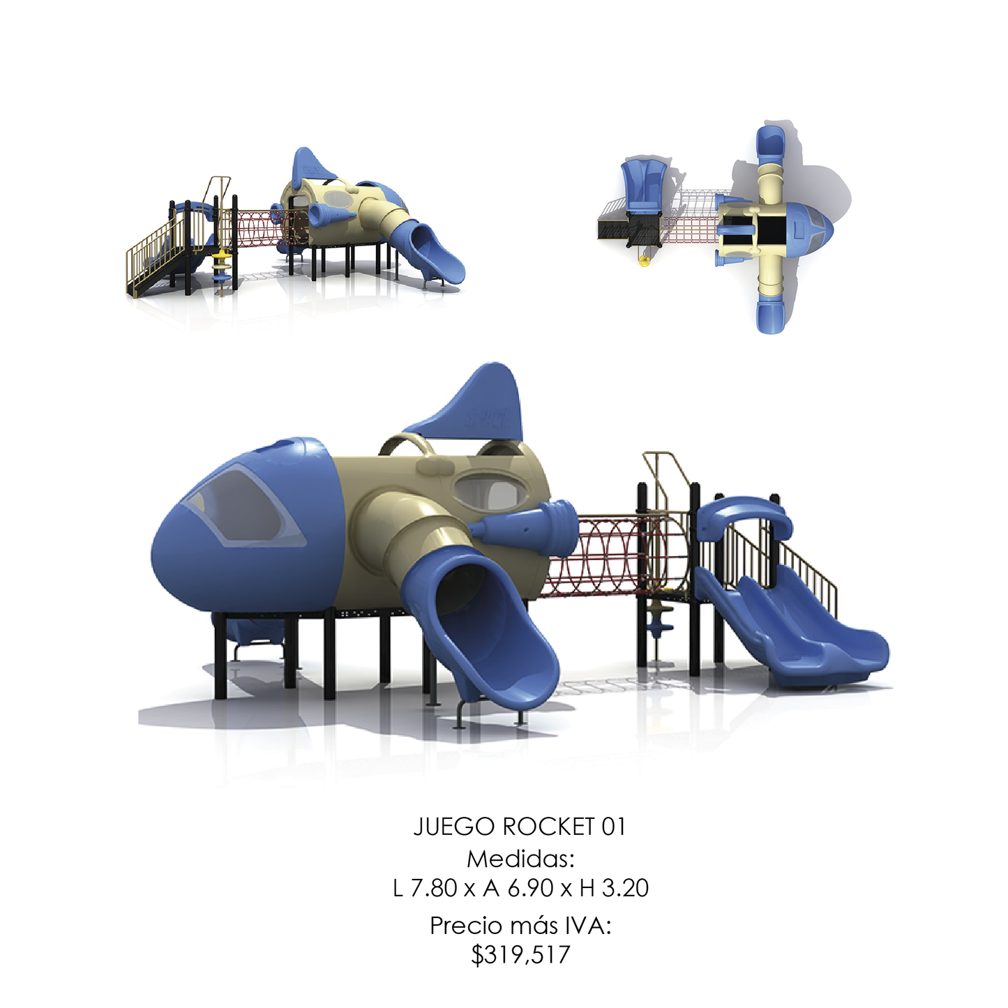🌳 Juego Infantil Temático - Modelo ROCKET 01